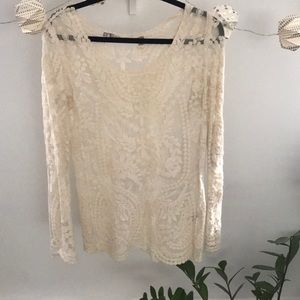 Chelsea & Violet lace boho top